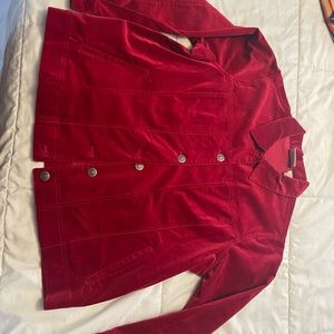 Appleseeds cotton jacket, velvet feel 14W